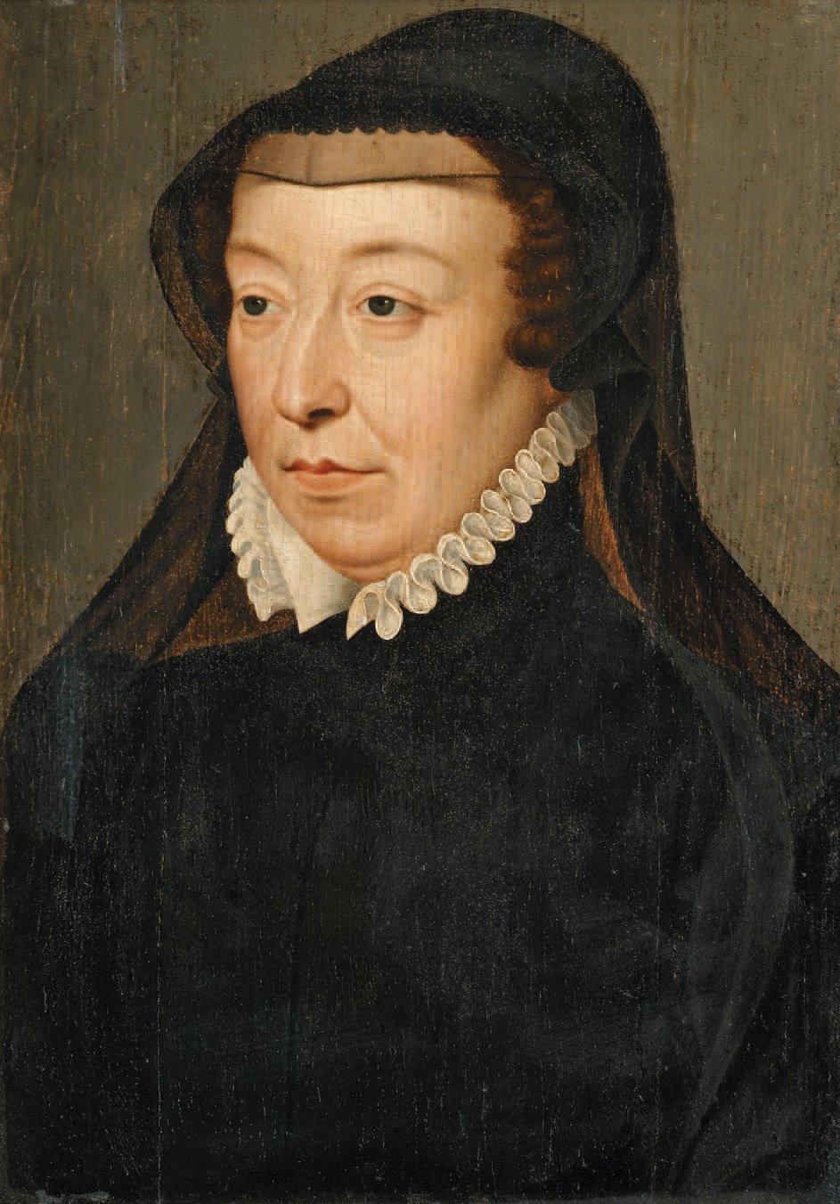Catherine de Medici, Queen of France, portrait by the workshop of François Clouet, sixteenth century