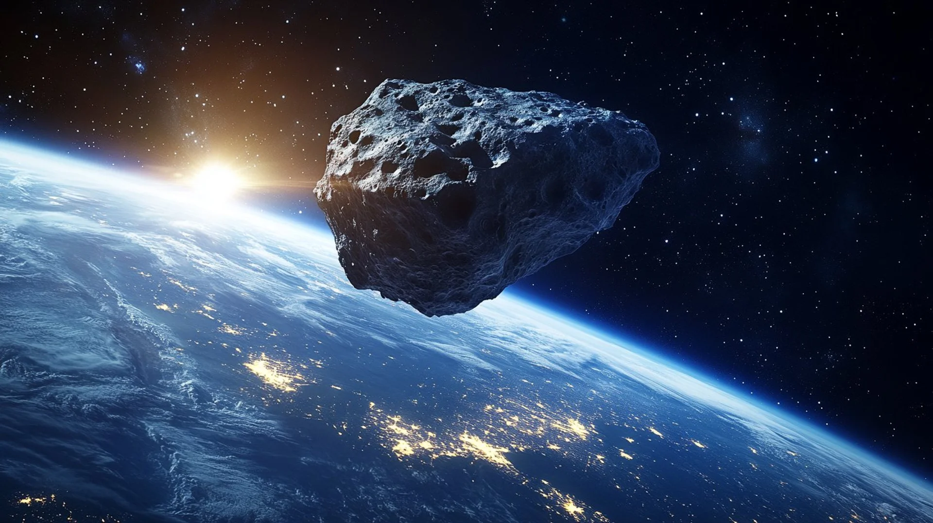 Asteroid 2024 YR4 near the Moon, tracked by NASA planetary defence teams during the 2032 impact assessment