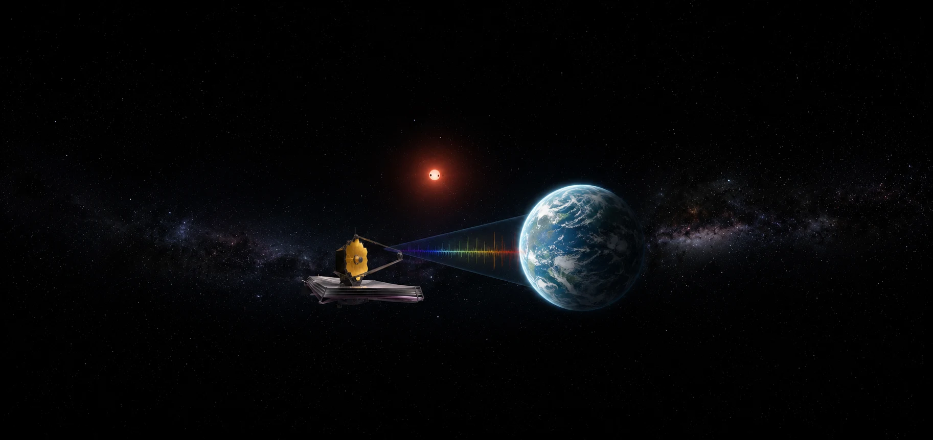 JWST searches for signs of life on K2-18b, capturing a spectral biosignature from the hazy exoplanet