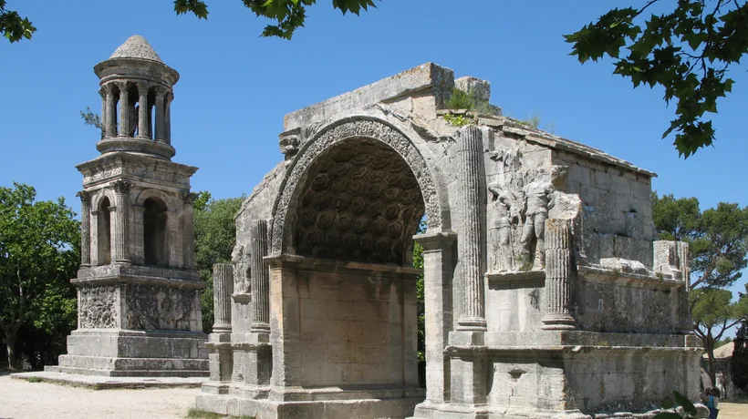 Les Antiques Roman ruins in Saint-Rémy-de-Provence, birthplace of Nostradamus