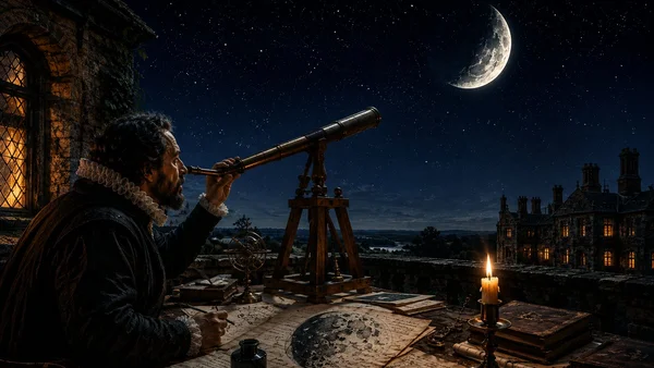 Thomas Harriot telescope moon 1609 Elizabethan astronomer